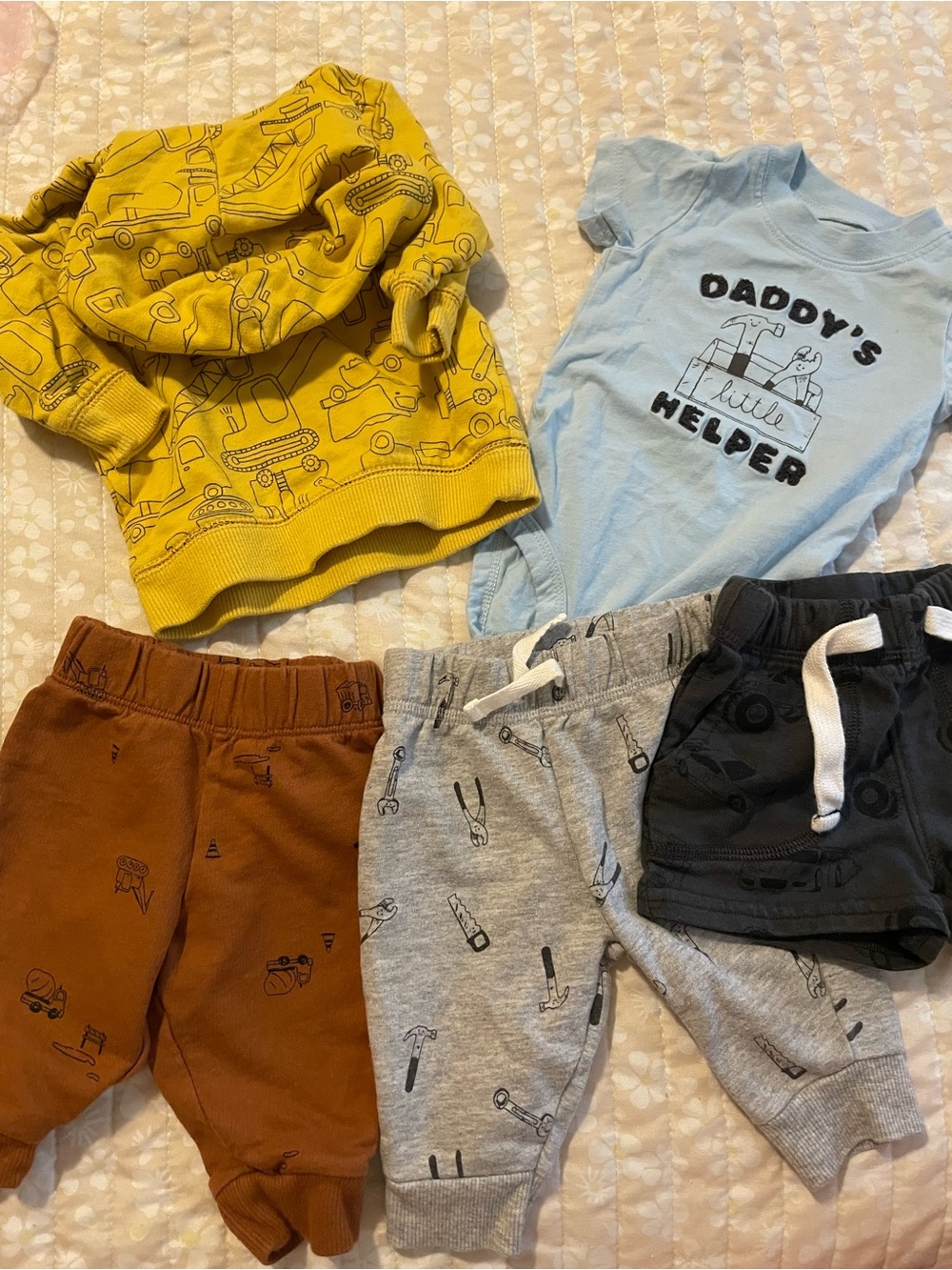 5/$25 Daddy’s Helper Construction Tools Sweatshirt Sweatpants Outfits lot bulk 3